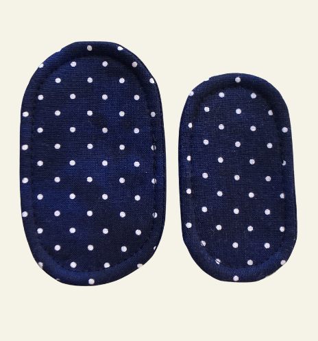 Heel Cushions - Polka Dot Blue