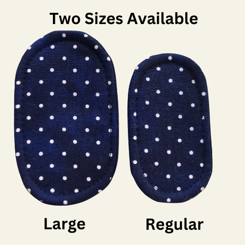 Heel Cushions - Polka Dot Blue