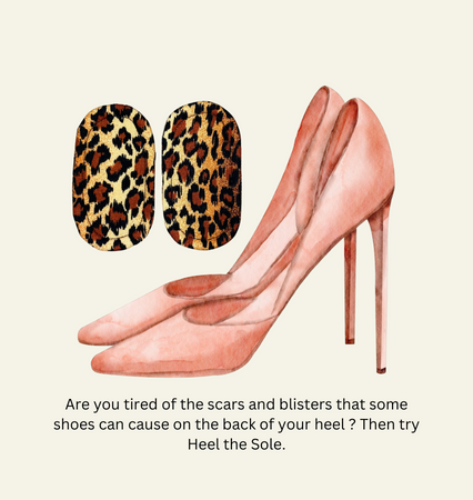 Heel Cushions - Power Fashion Cheetah