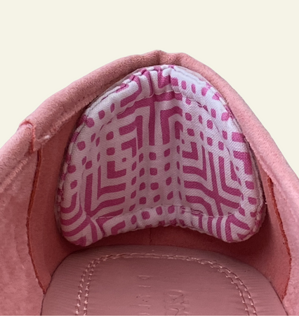 Heel Cushions - Pink Geometric Maze