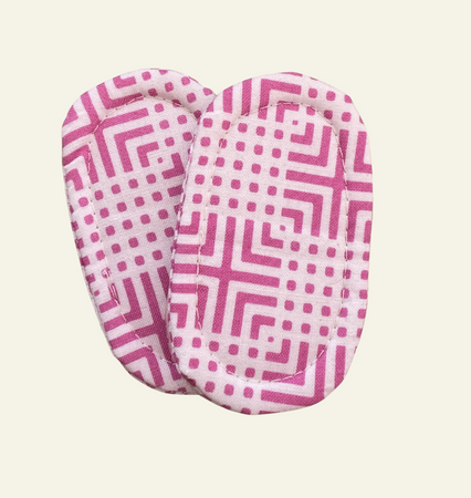 Heel Cushions - Pink Geometric Maze